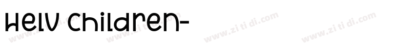 Helv Children字体转换